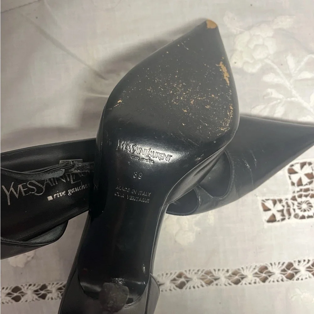 Yves Saint Laurent Black Heels - Picture 2 of 9